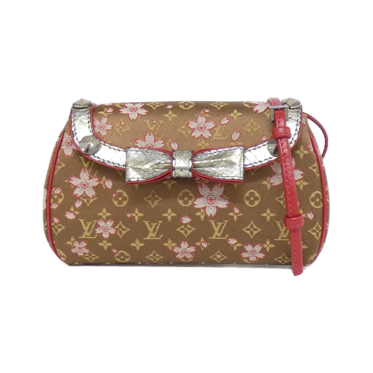 【ヴィンテージ】ルイヴィトン チェリー モノグラム サテン グリオット M92589 バッグ