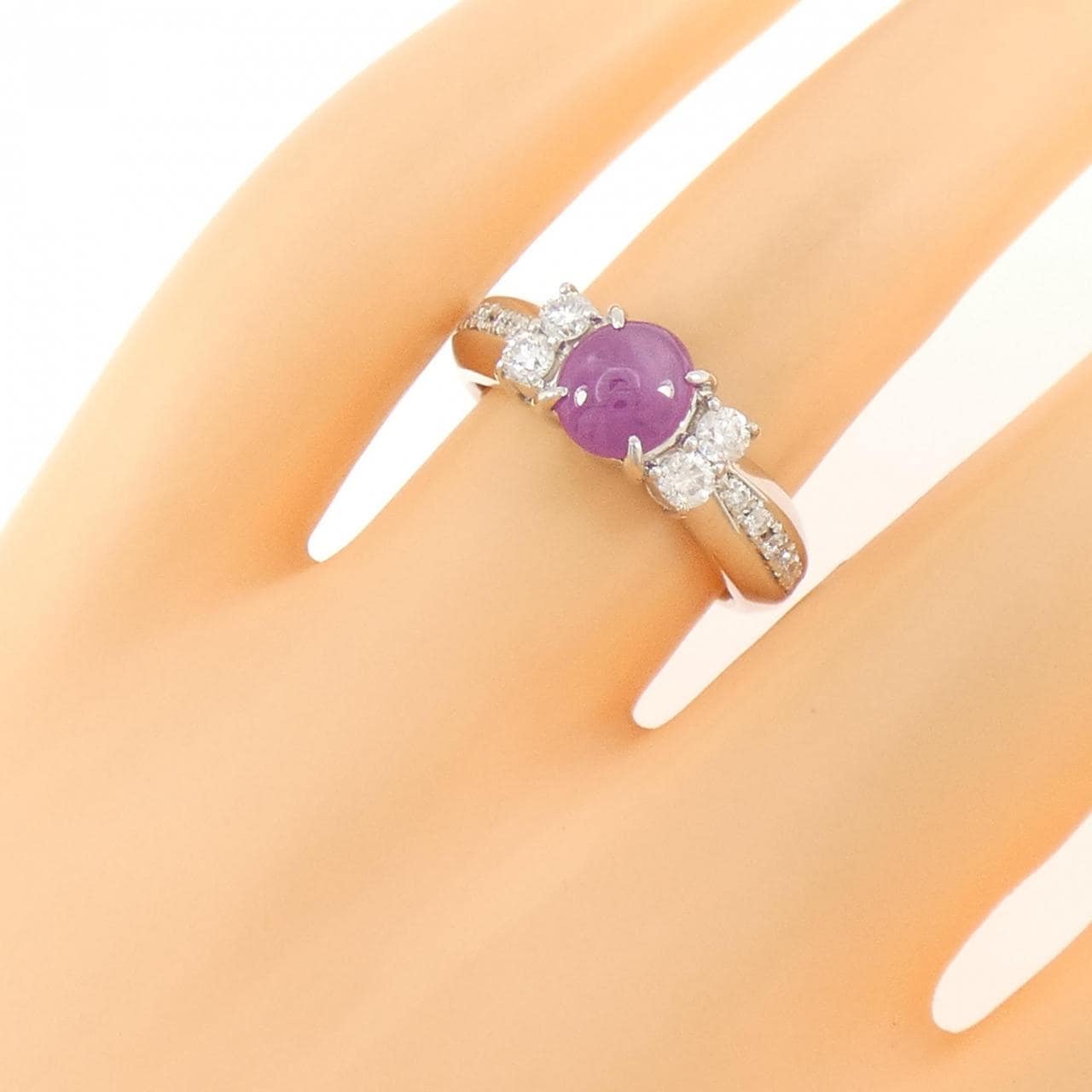 PT900 スタールビー リング 1.64CT