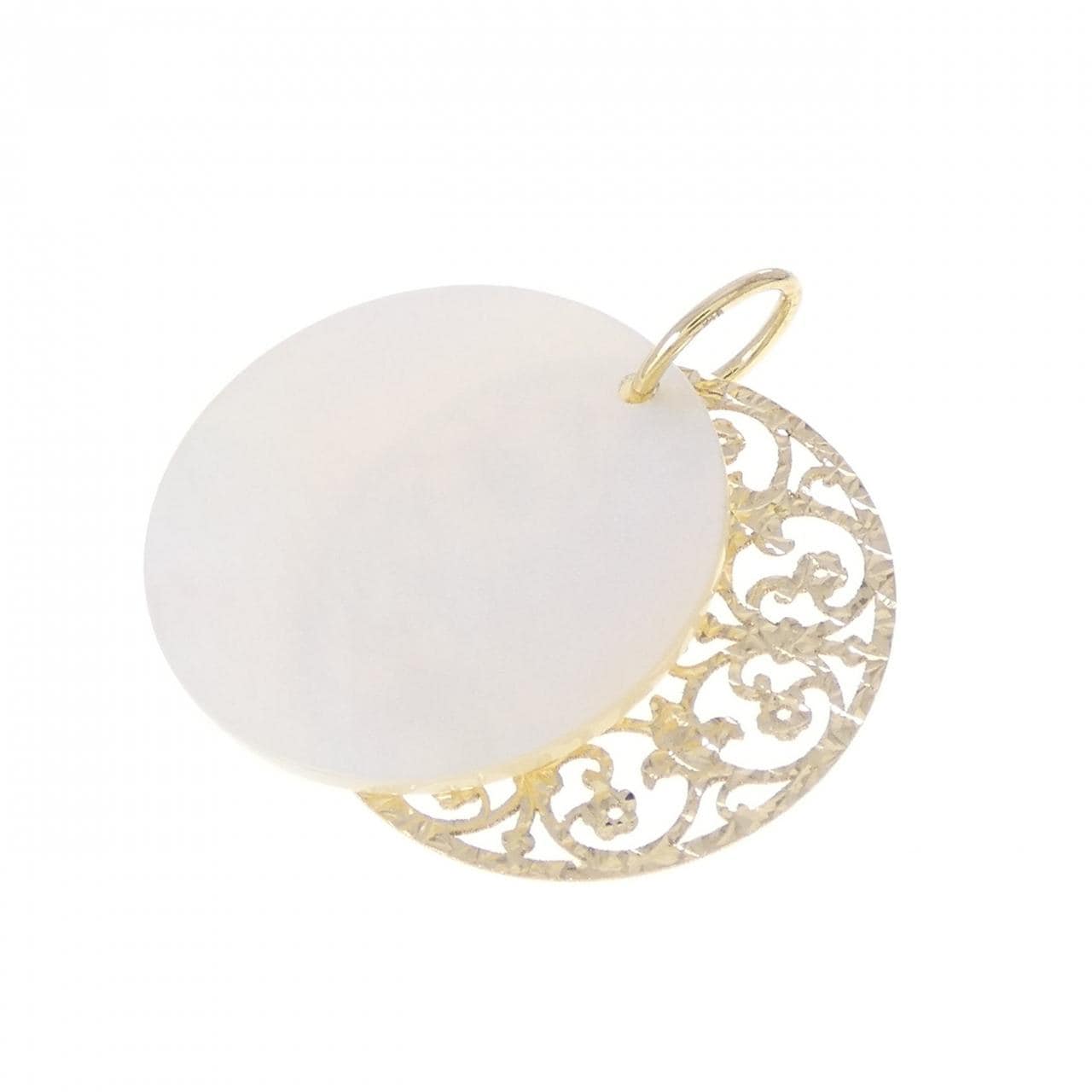 K18YG マザーオブパール ペンダント