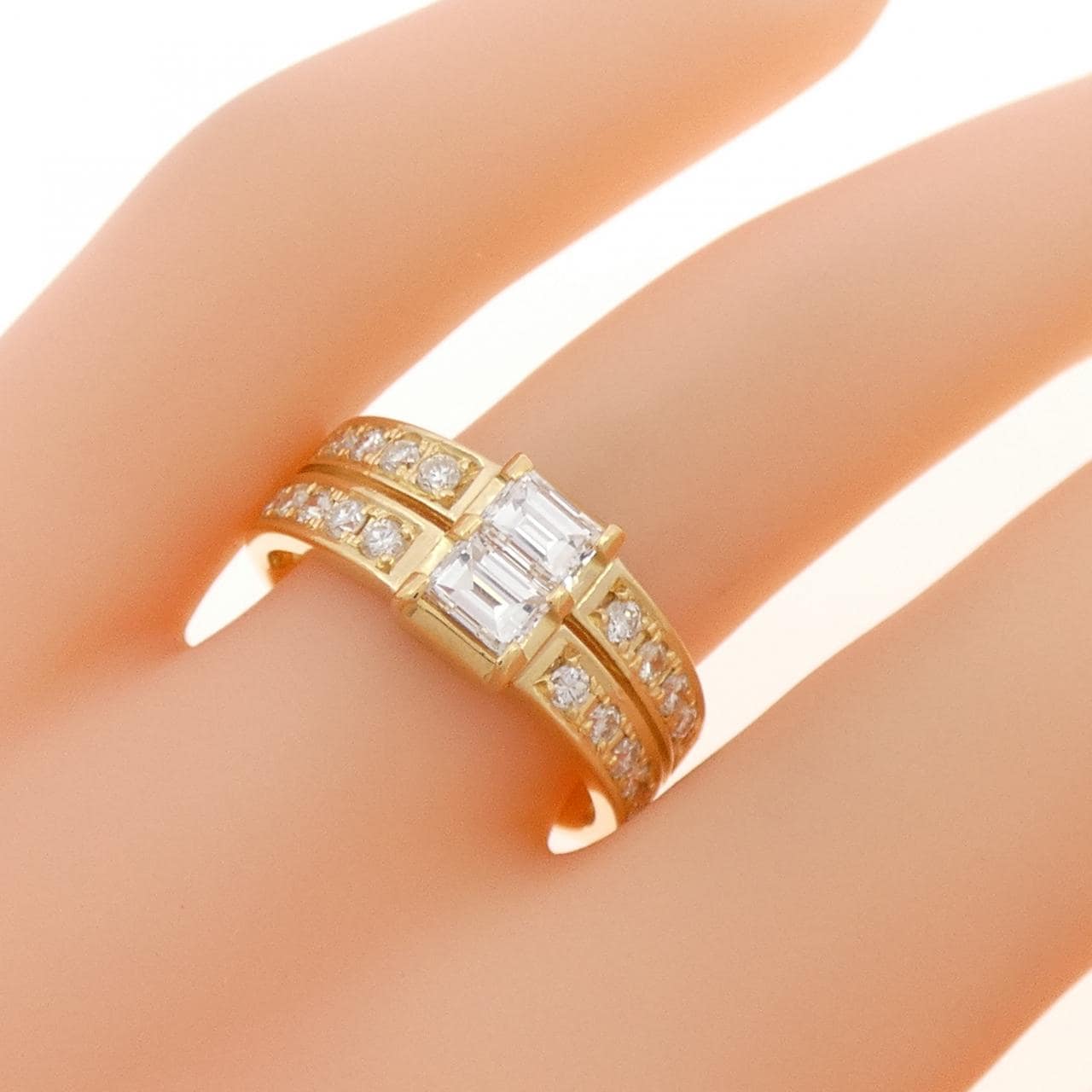 K18YG ダイヤモンド リング 1.00CT