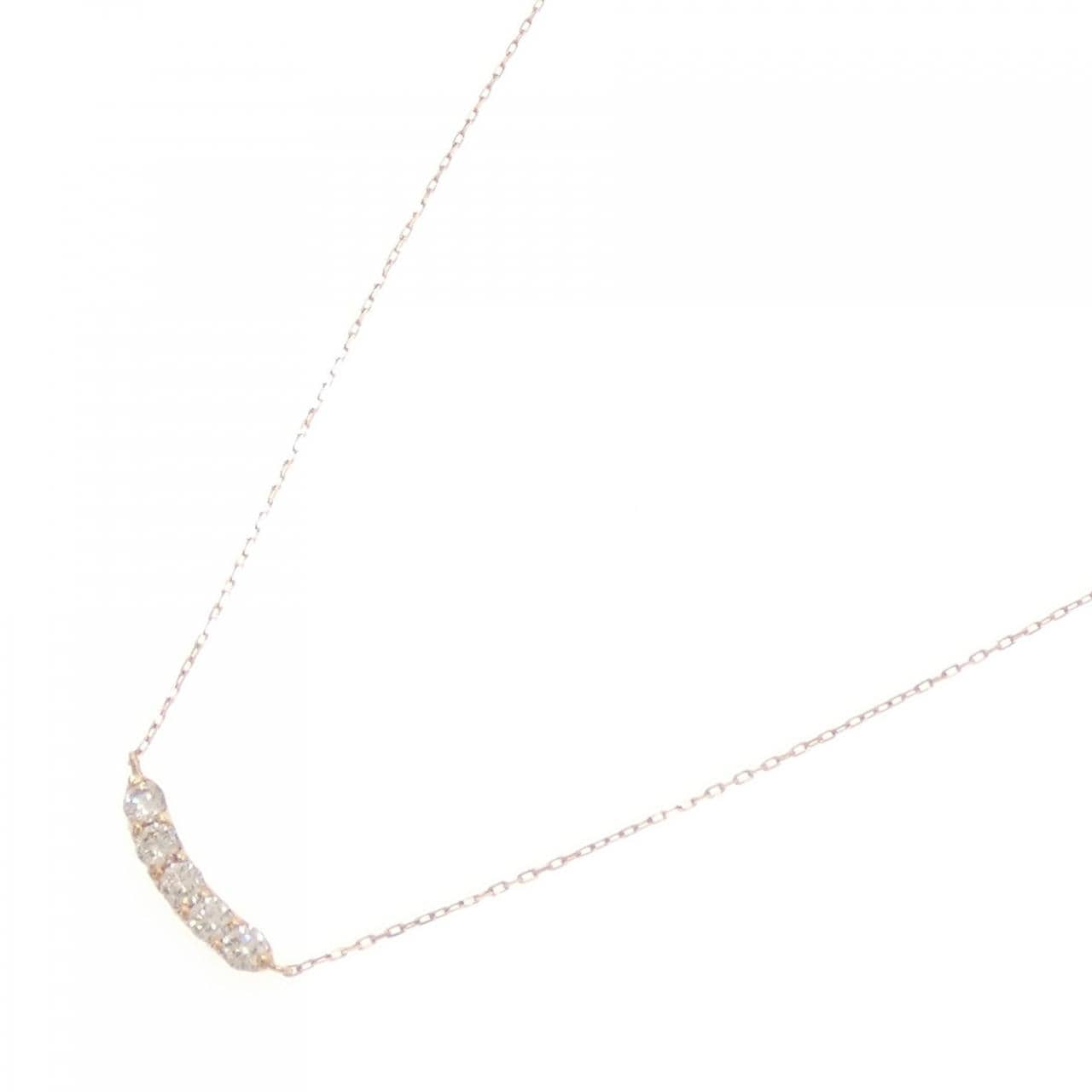 [新品] K10PG鑽石項鍊0.20CT