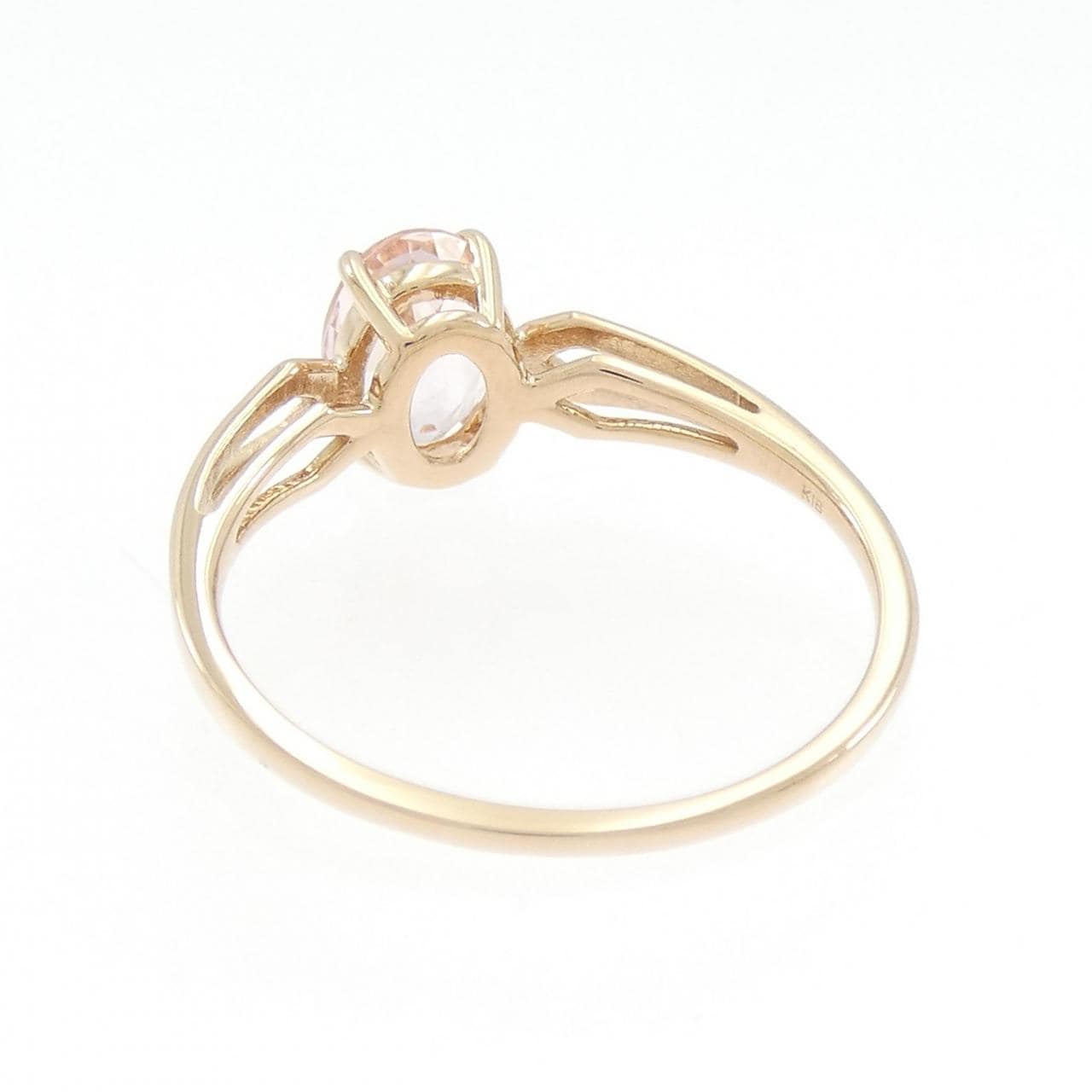 K18PG モルガナイト リング 1.00CT