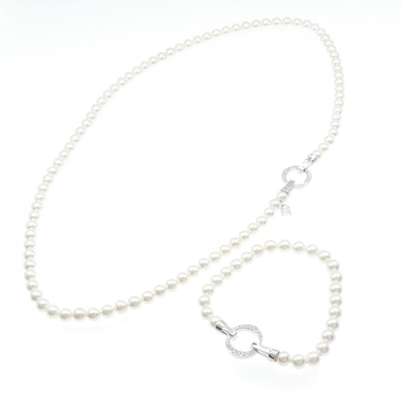 ミキモト アコヤパール ネックレス･ブレスレットセット 5.5-6mm