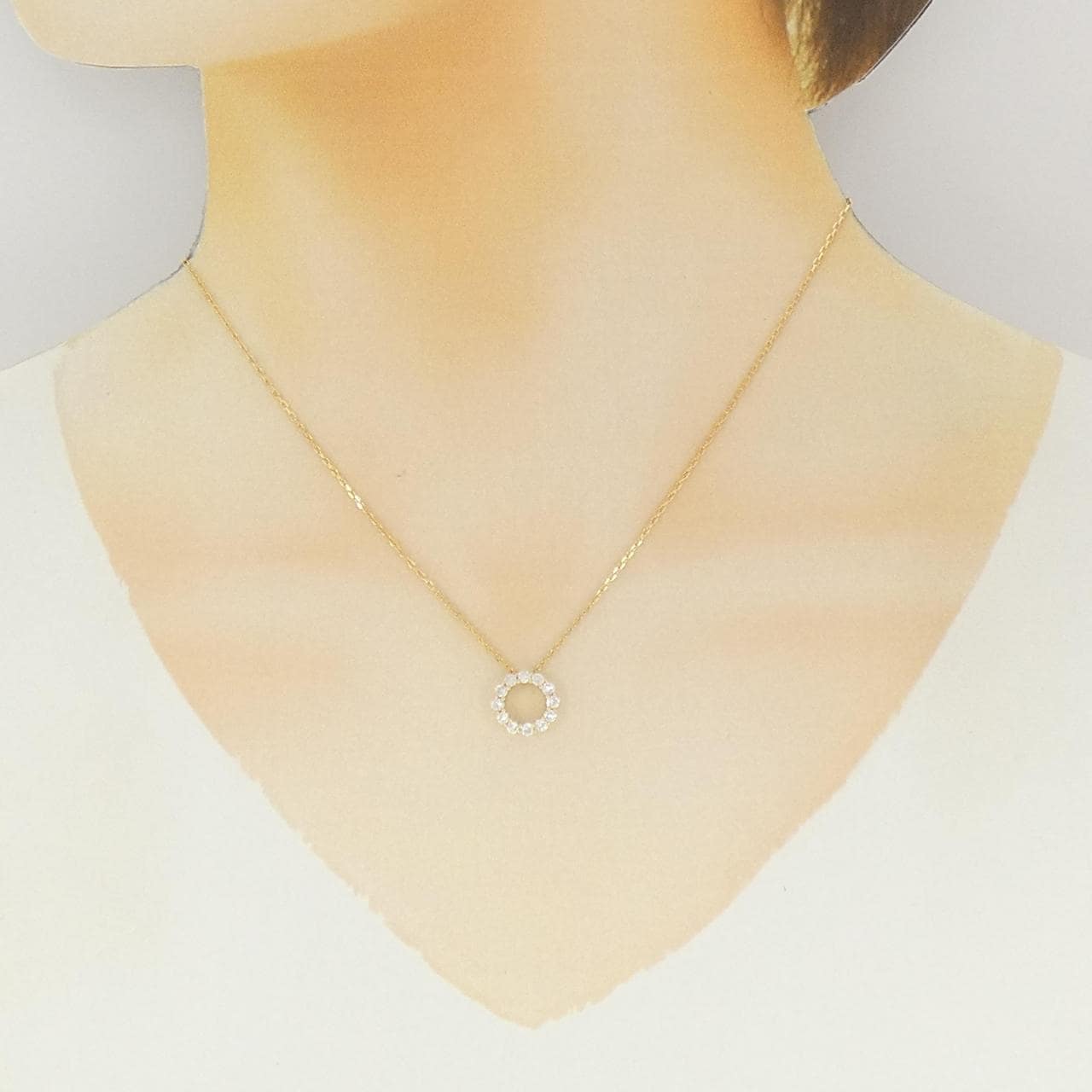 ヴァンドーム ダイヤモンド ネックレス 0.40CT
