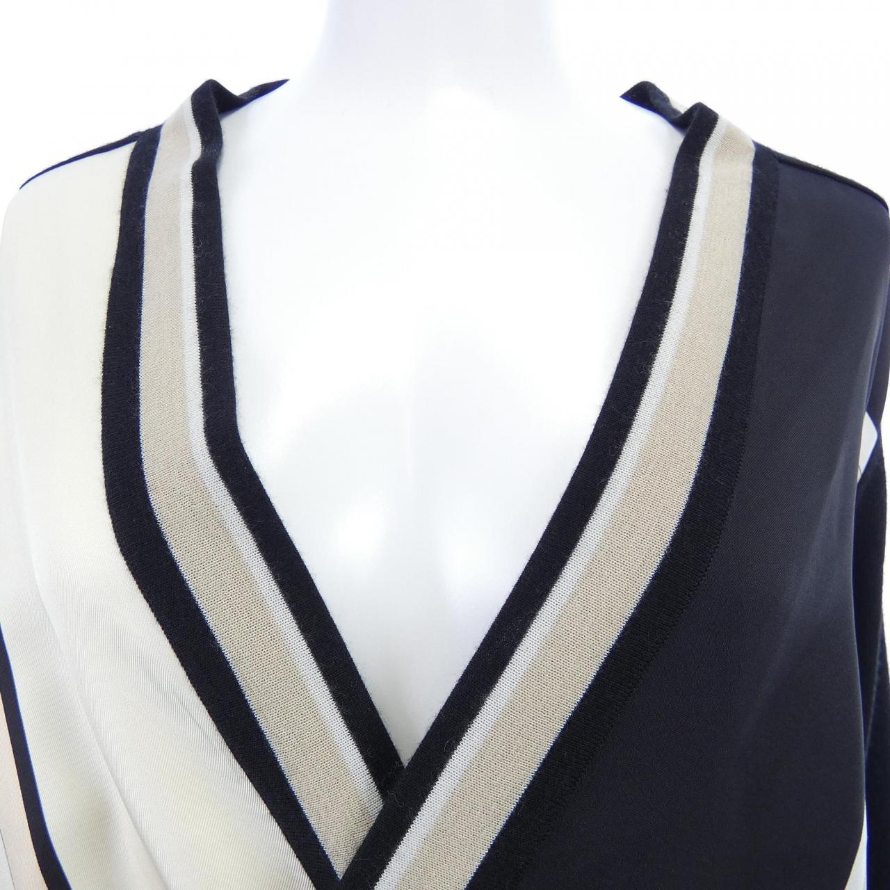 エルメス HERMES EX-LIBRIS 3E2804D7 ツイルレーヌ ロングカーディガン