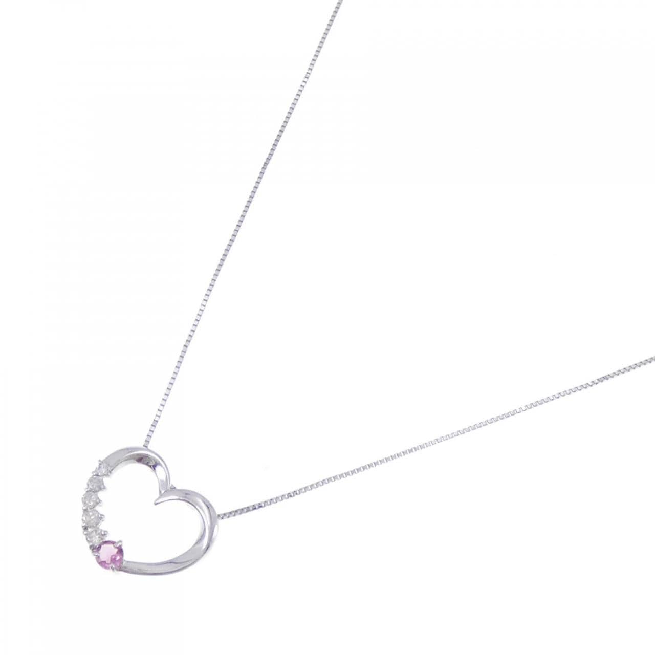 K14WG heart Tourmaline necklace