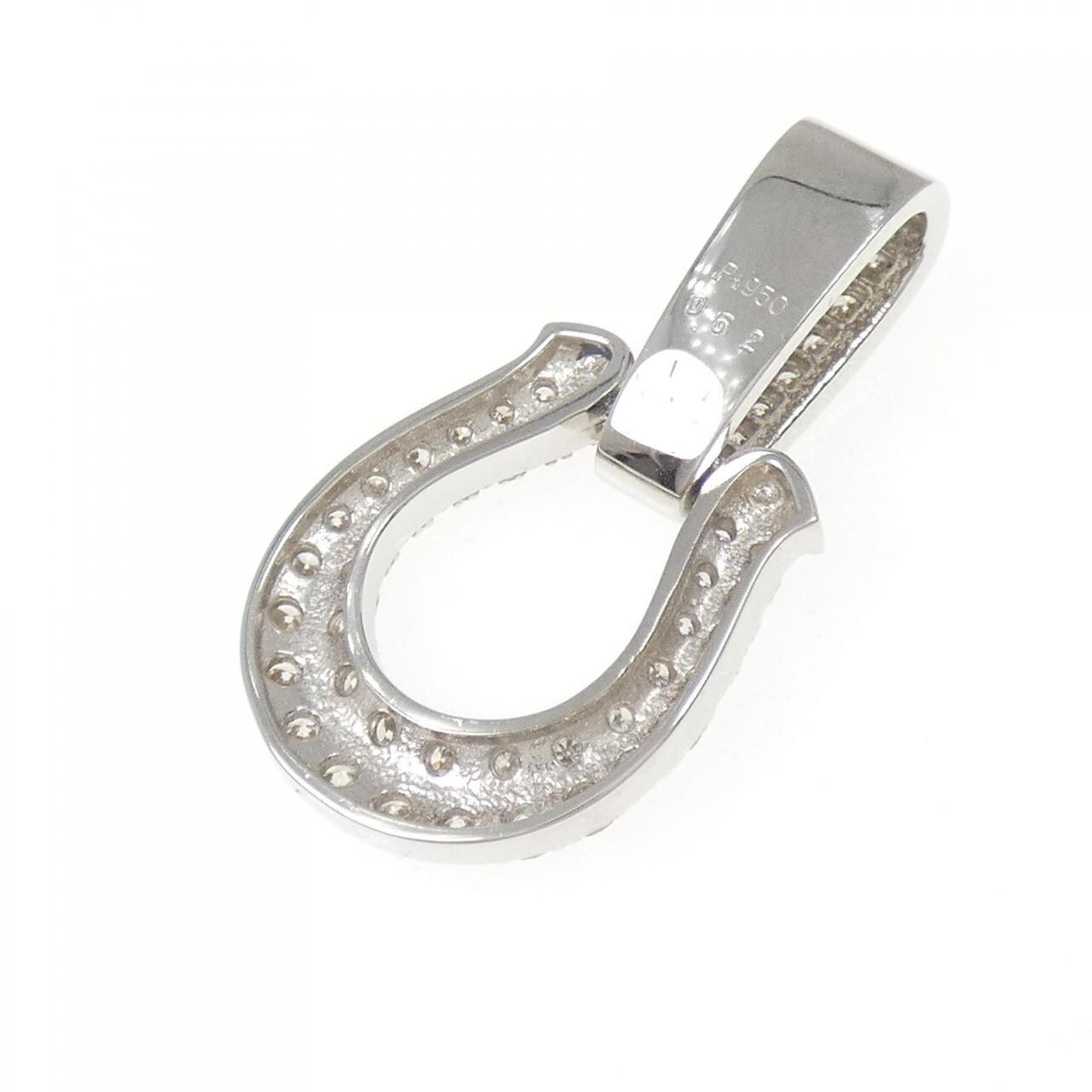 PT950 ダイヤモンド ペンダント 0.62CT