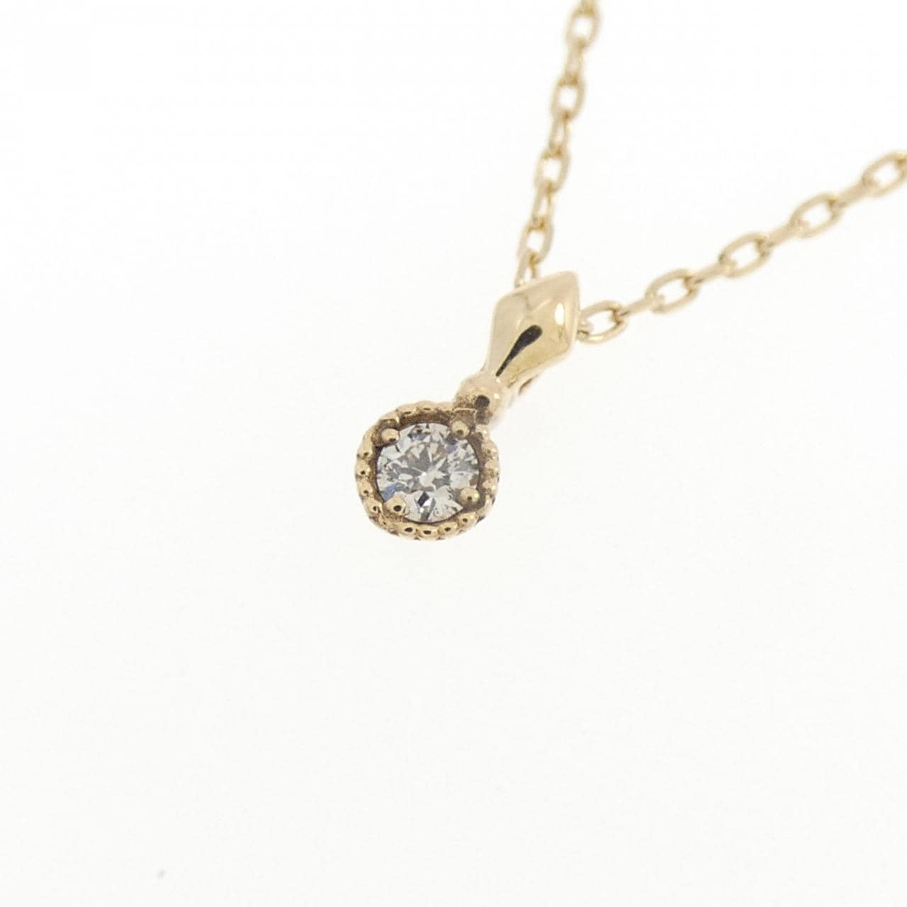 アガット ダイヤモンド ネックレス 0.03CT