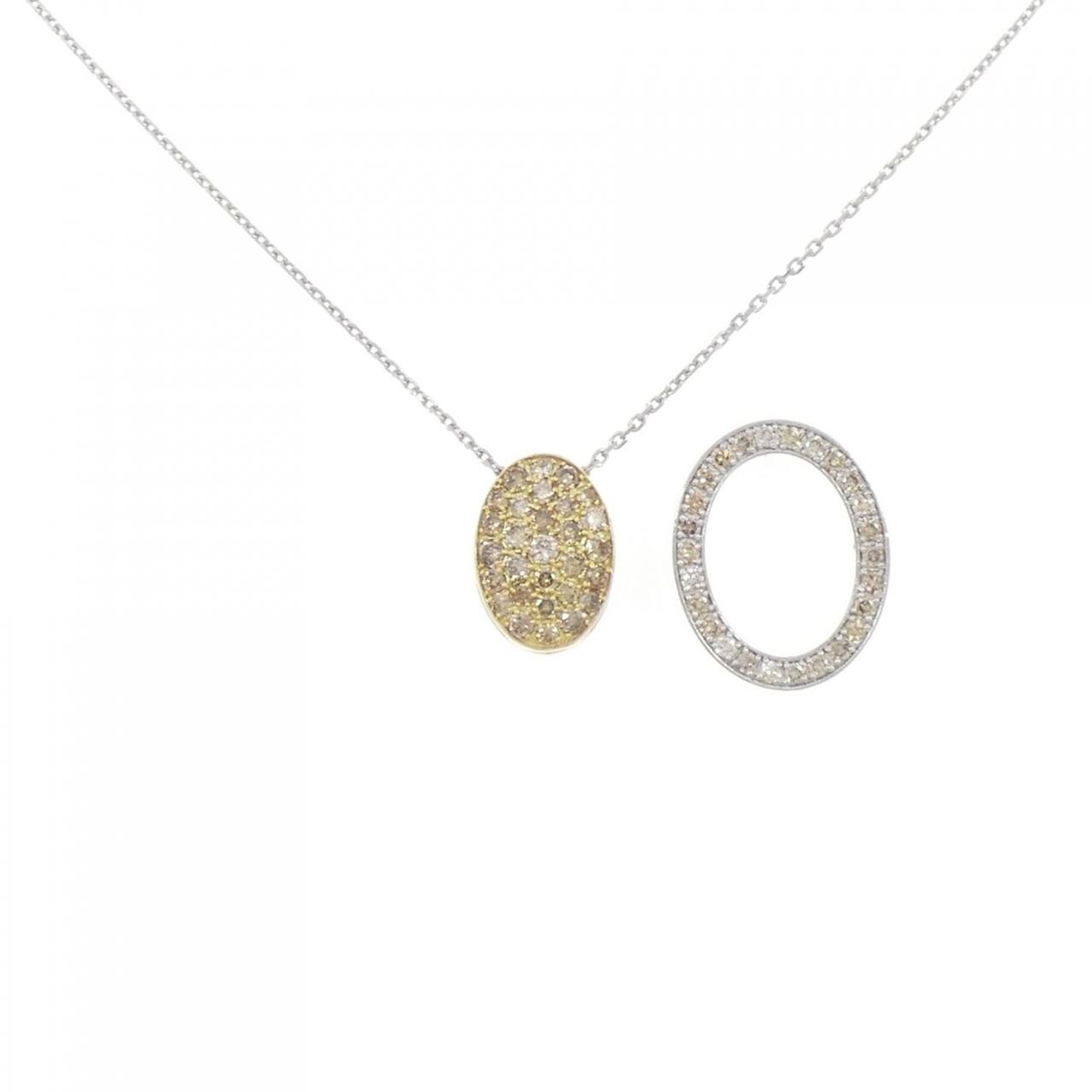 PT950/K18YG/PT850鑽石項鍊 0.50CT
