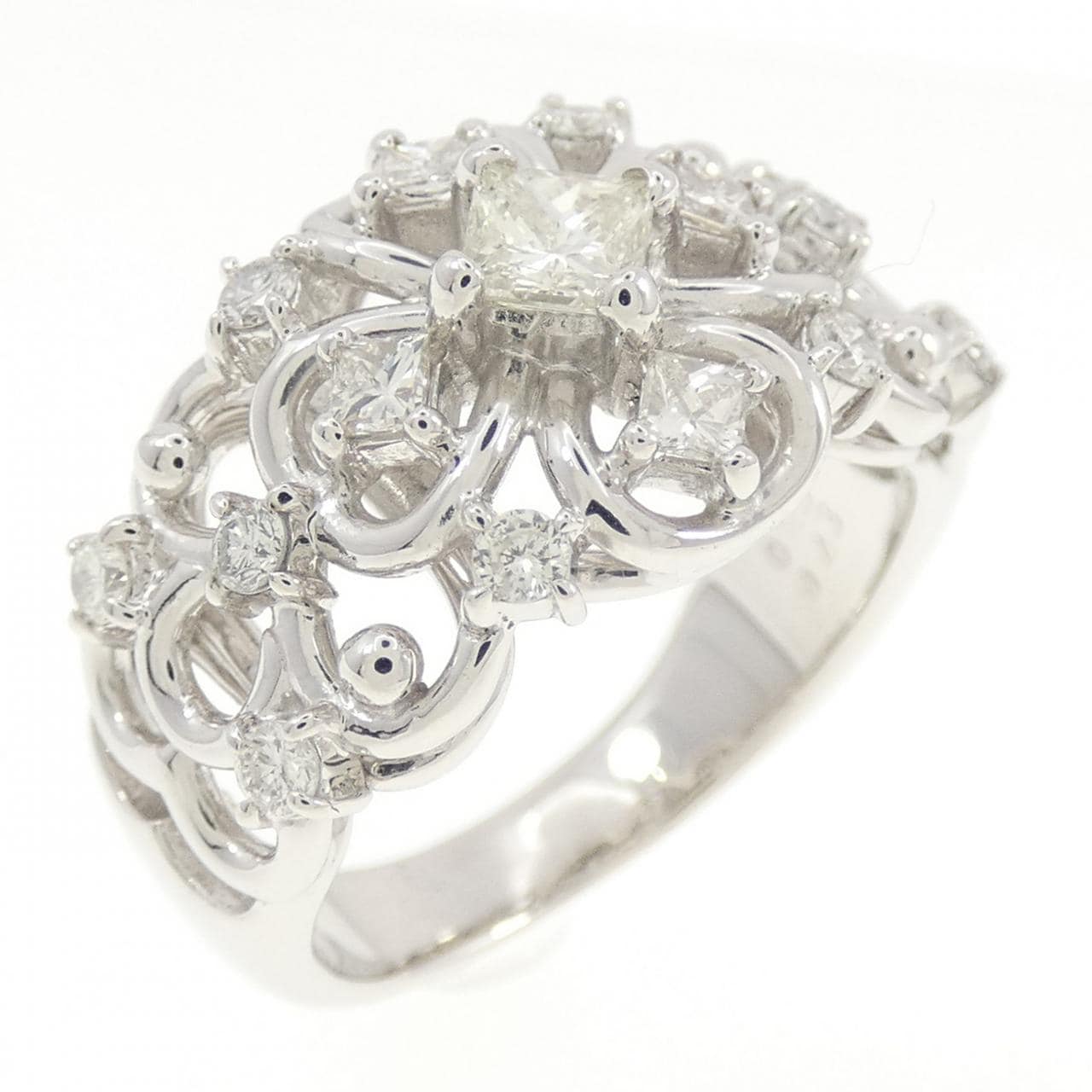 K18WG ダイヤモンド リング 0.25CT
