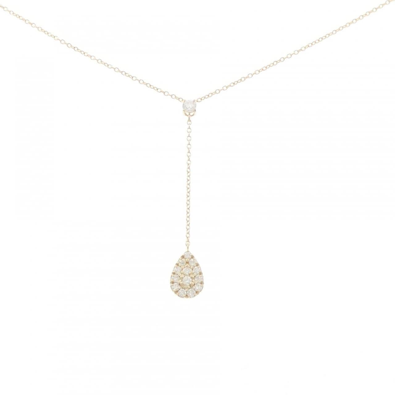 【リメイク】K10YG ダイヤモンド ネックレス 0.30CT