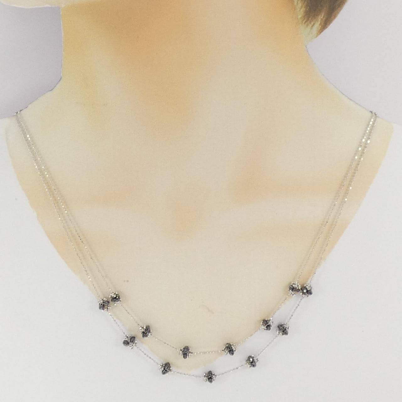 K18WG ダイヤモンド ネックレス 5.02CT