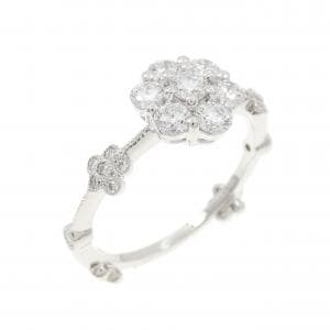 PT900 フラワー ダイヤモンド リング 0.71CT