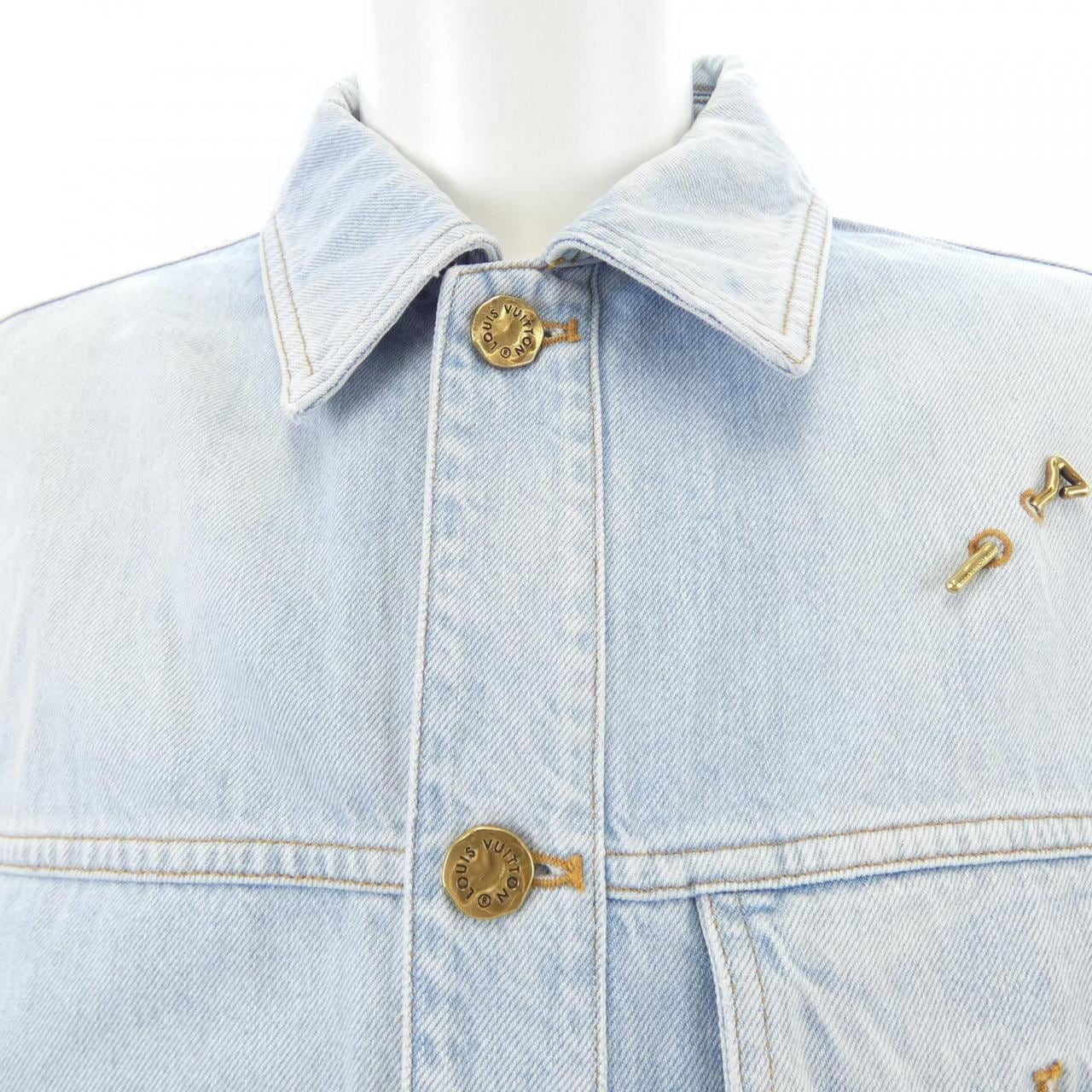 ルイヴィトン LOUIS VUITTON デニムショートスリーブシャツ HLS50WEU6 S／Sシャツ