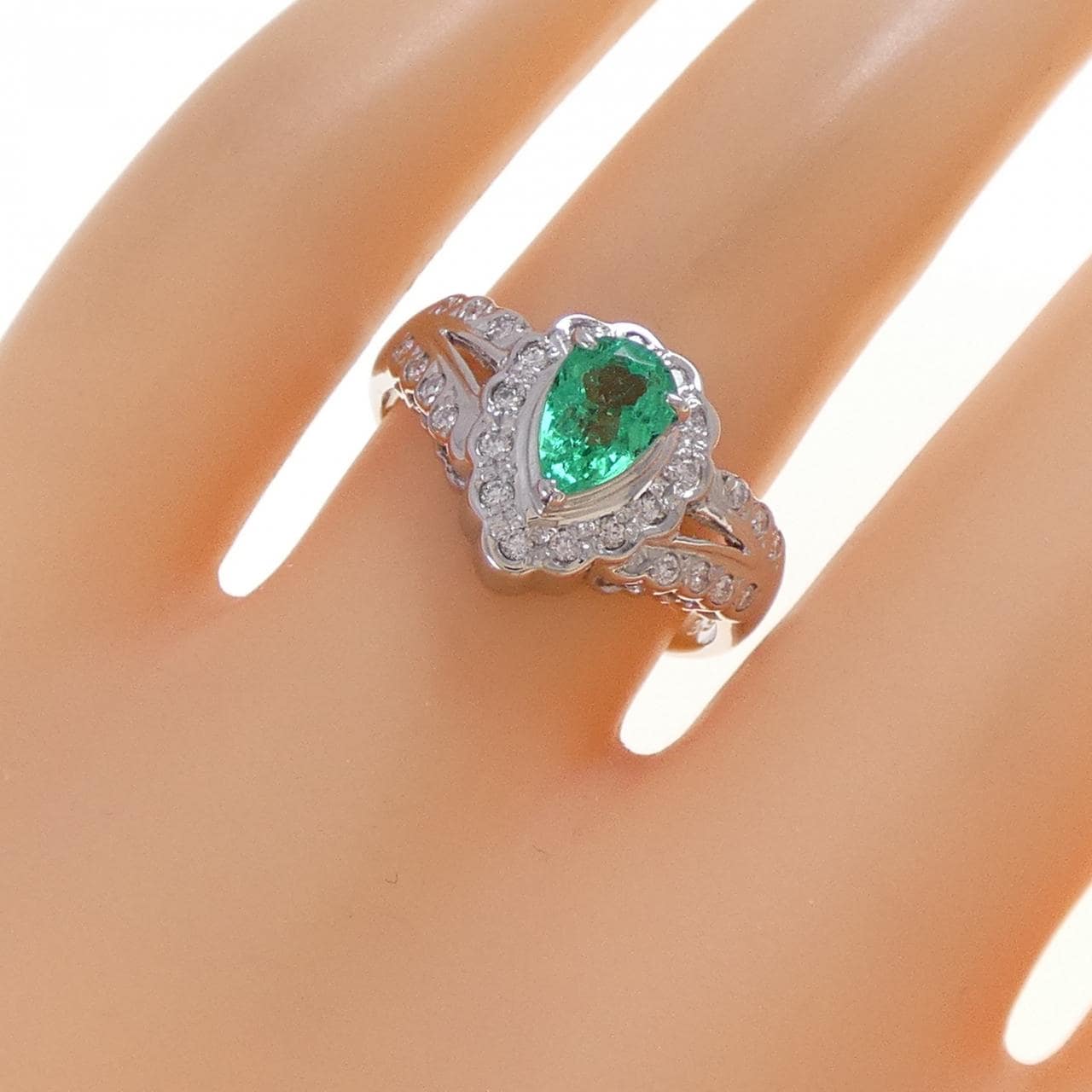 PT900翡翠戒指0.53CT