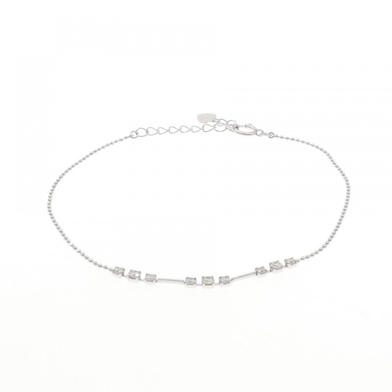 K18WG ダイヤモンド ブレスレット 0.30CT