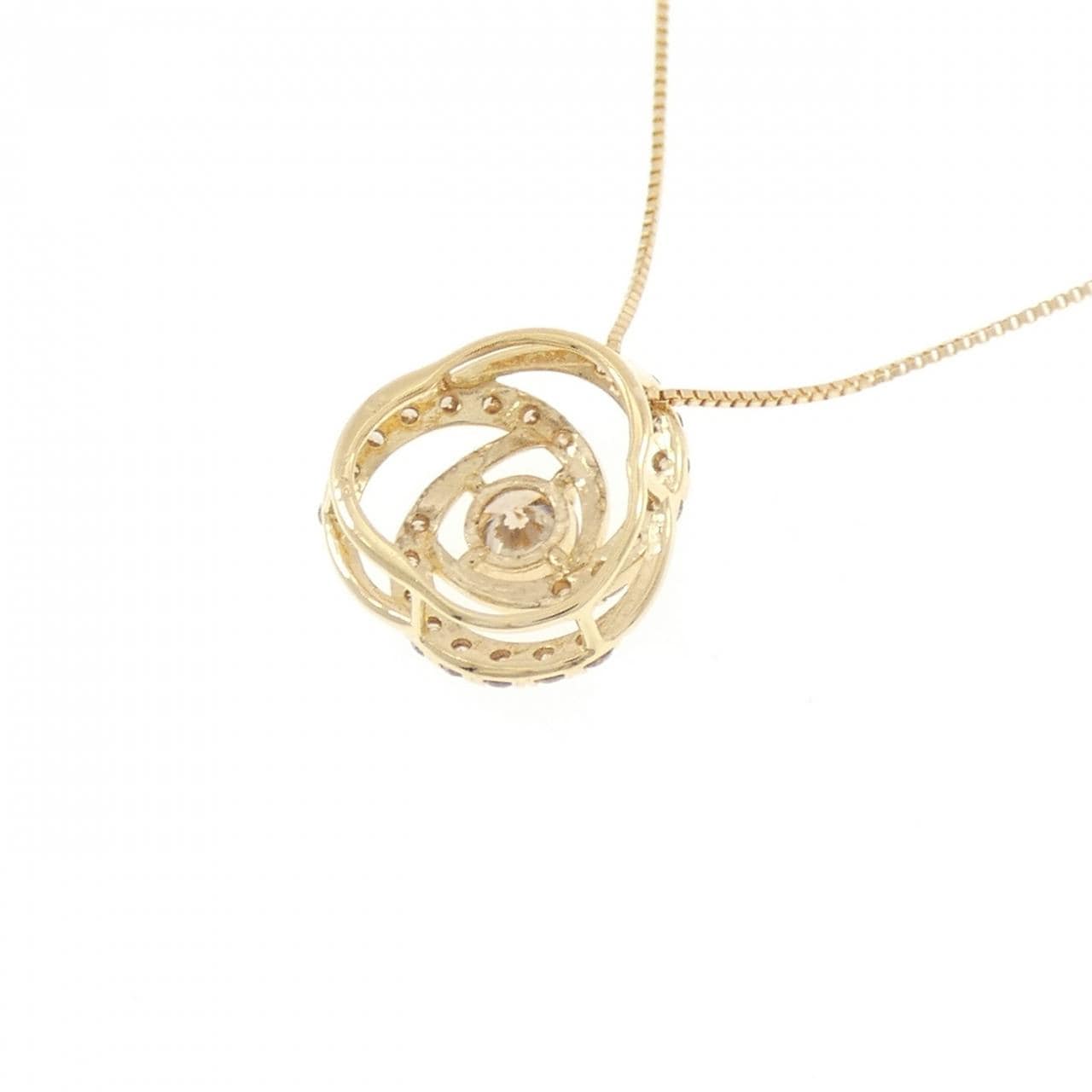 K18YG ダイヤモンド ネックレス 0.45CT