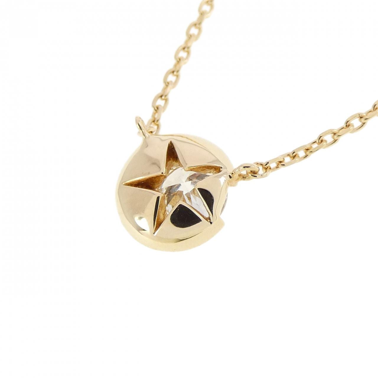 スタージュエリー ムーンセッティング ネックレス 0.17CT
