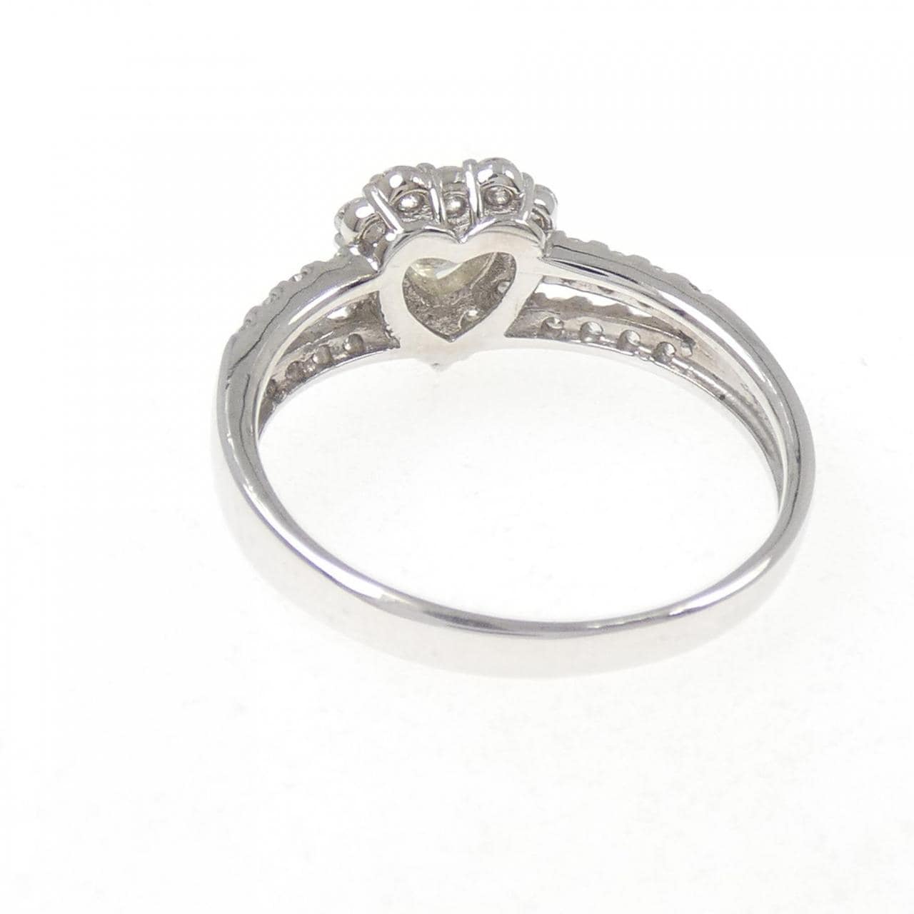 PT900 ハート ダイヤモンド リング 0.343CT