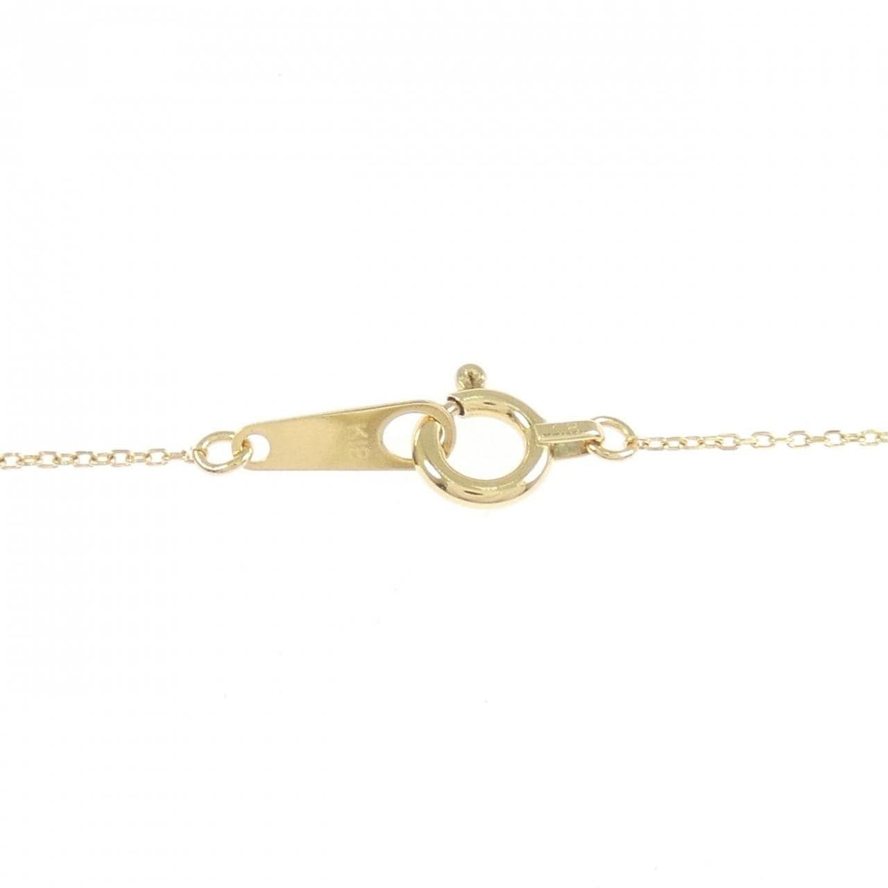 K18YG flower Diamond necklace 0.12CT
