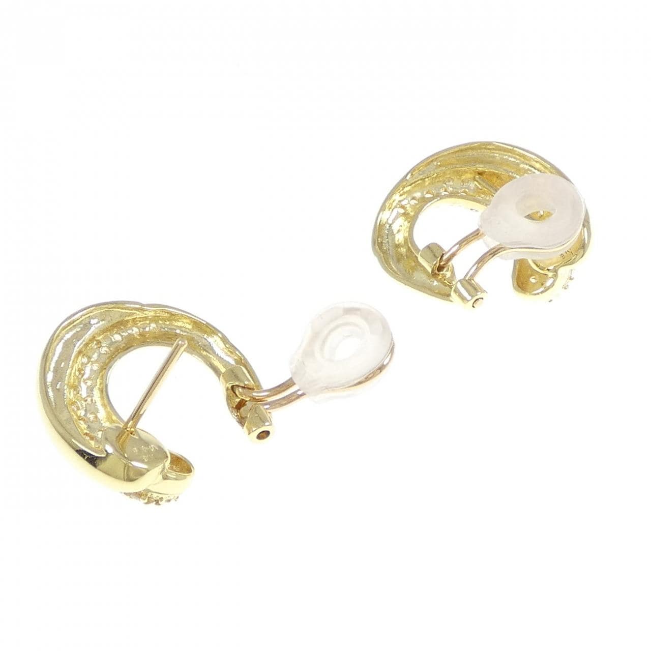 K18YG钻石耳环/耳夹0.90CT