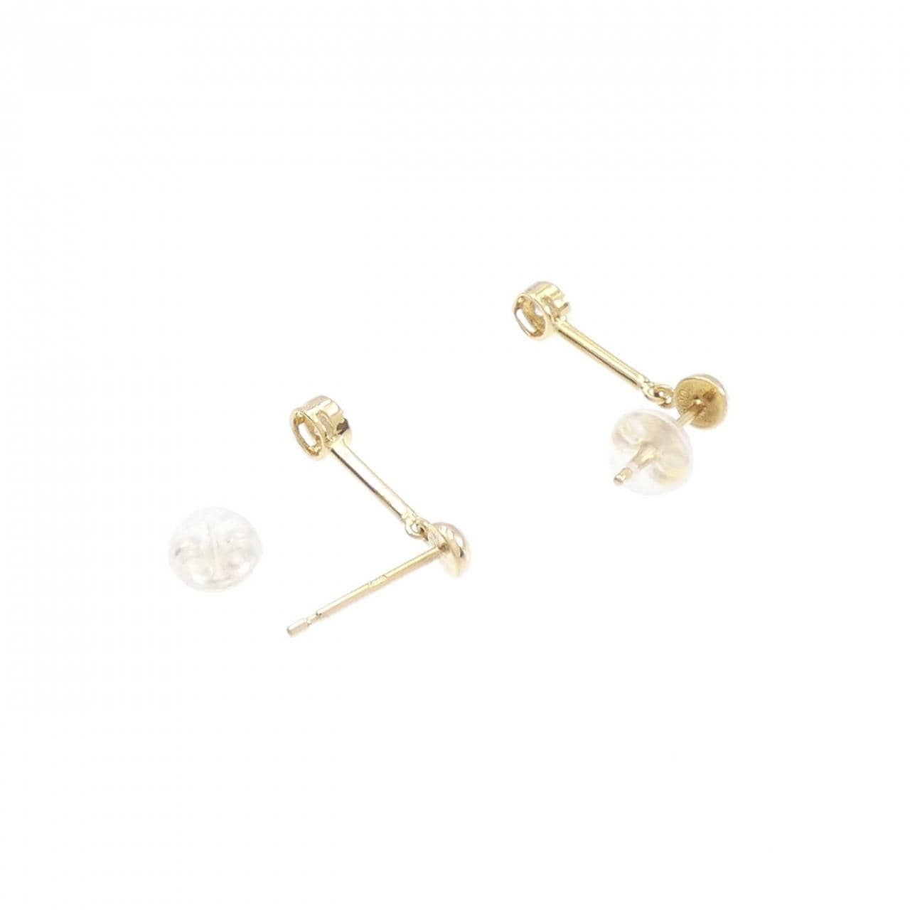K18YG ダイヤモンド ピアス 0.10CT