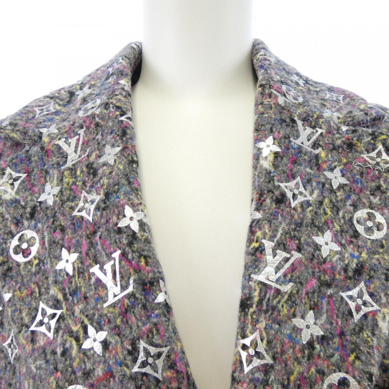ルイヴィトン LOUIS VUITTON シルバーモノグラムフェルトコート HLC70EHI8 コート