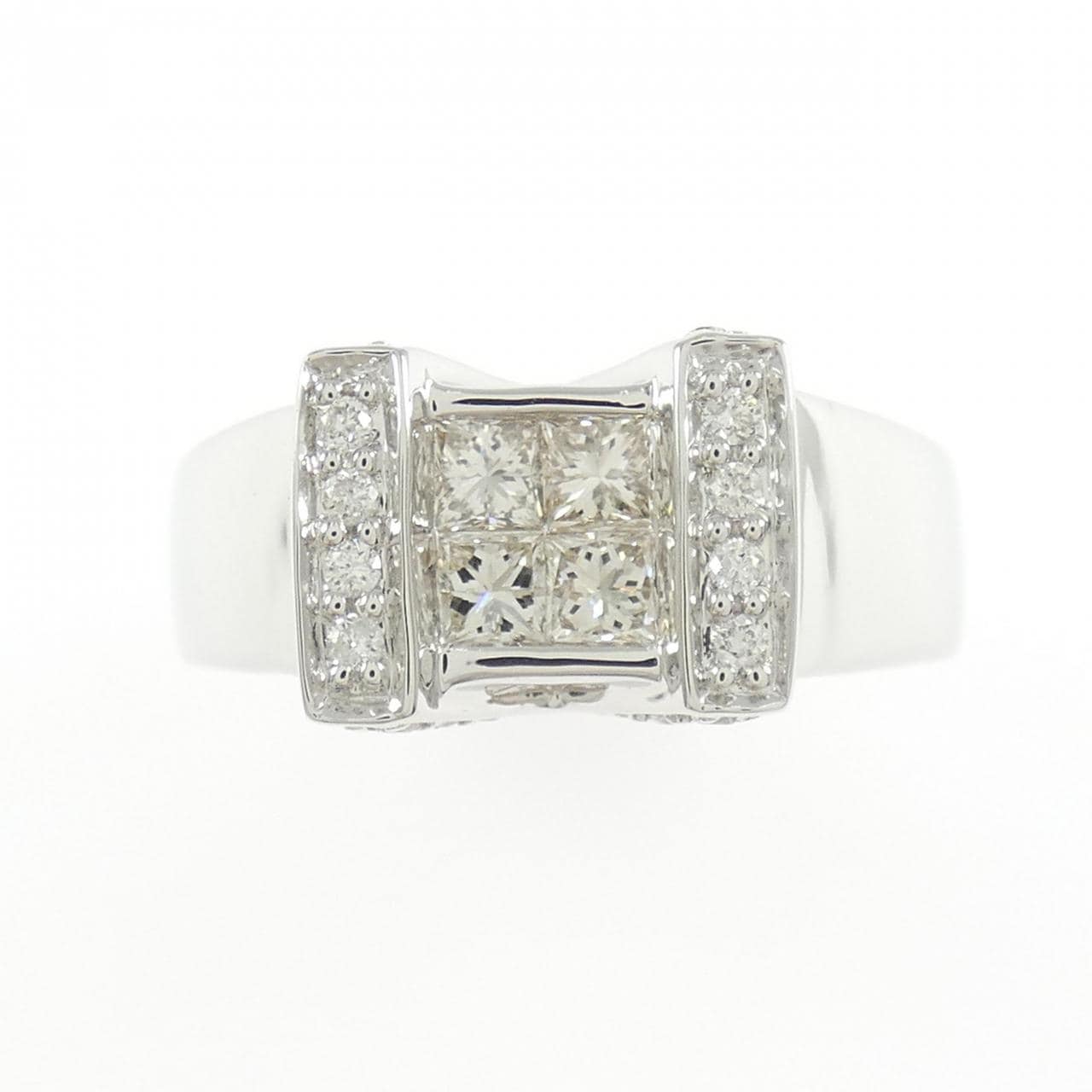 K18WG ダイヤモンド リング 0.70CT
