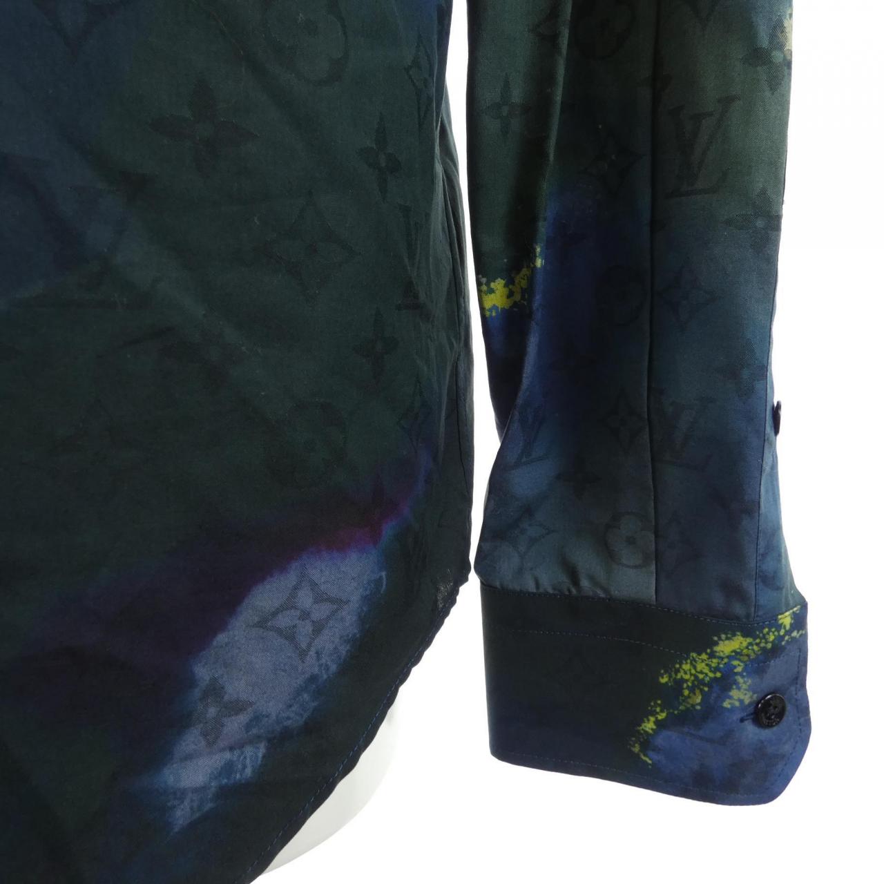 ルイヴィトン LOUIS VUITTON モノグラムタイアンドダイブルゾンシャツ HLS07WD15 シャツ