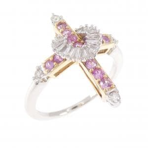 K18YG/K18WG サファイヤ リング 0.25CT