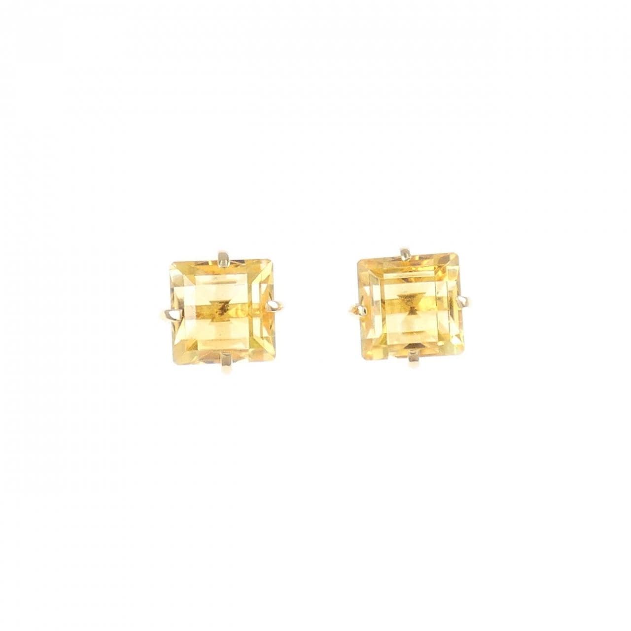 K18YG シトリン ピアス