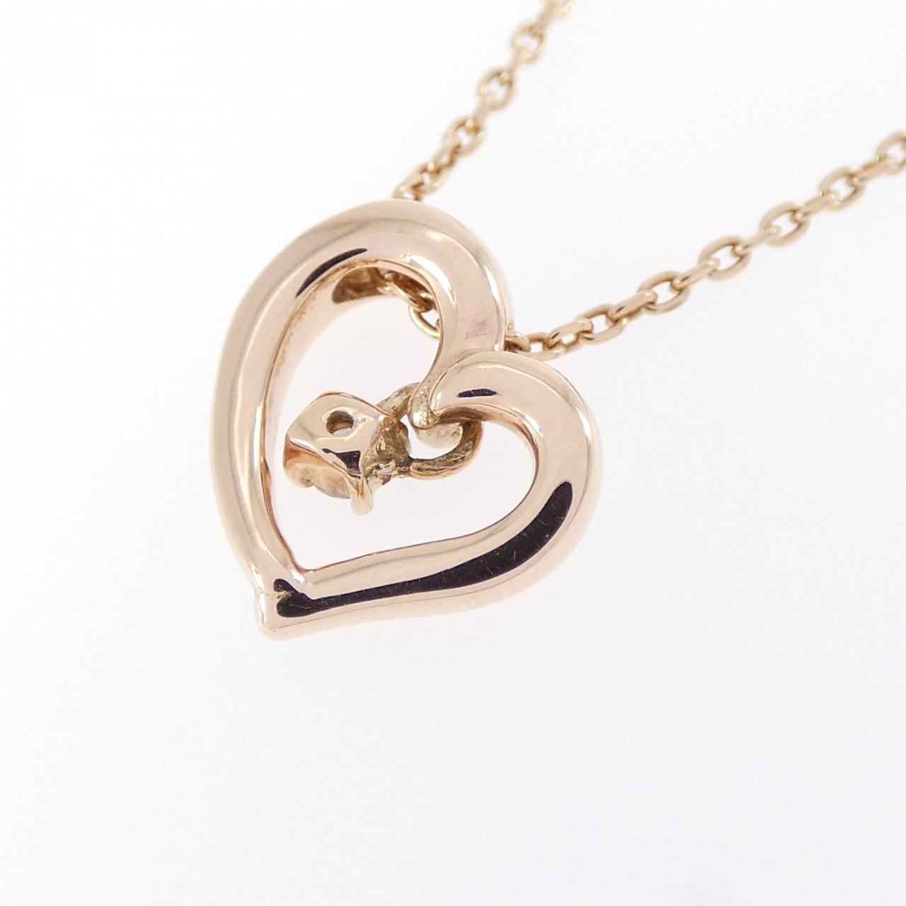 4゜C ハート ダイヤモンド ネックレス 0.02CT