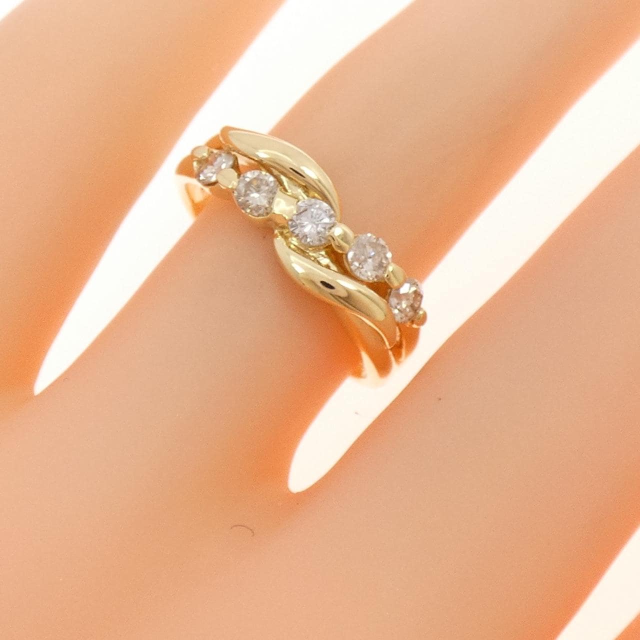 K18YG ダイヤモンド リング 0.50CT
