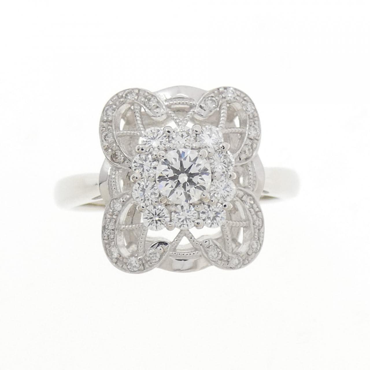 PT900钻石戒指，0.207克拉