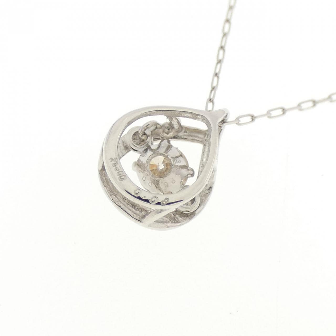 【新品】PT900 ダイヤモンド ネックレス 0.08CT