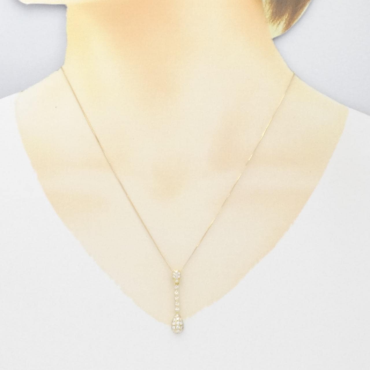 K18YG ダイヤモンド ネックレス 0.51CT