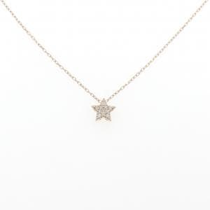 K18PG スター ダイヤモンド ネックレス 0.06CT