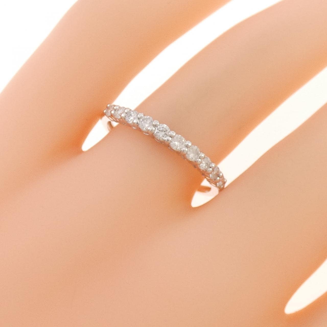 K14WG ダイヤモンド リング 0.30CT