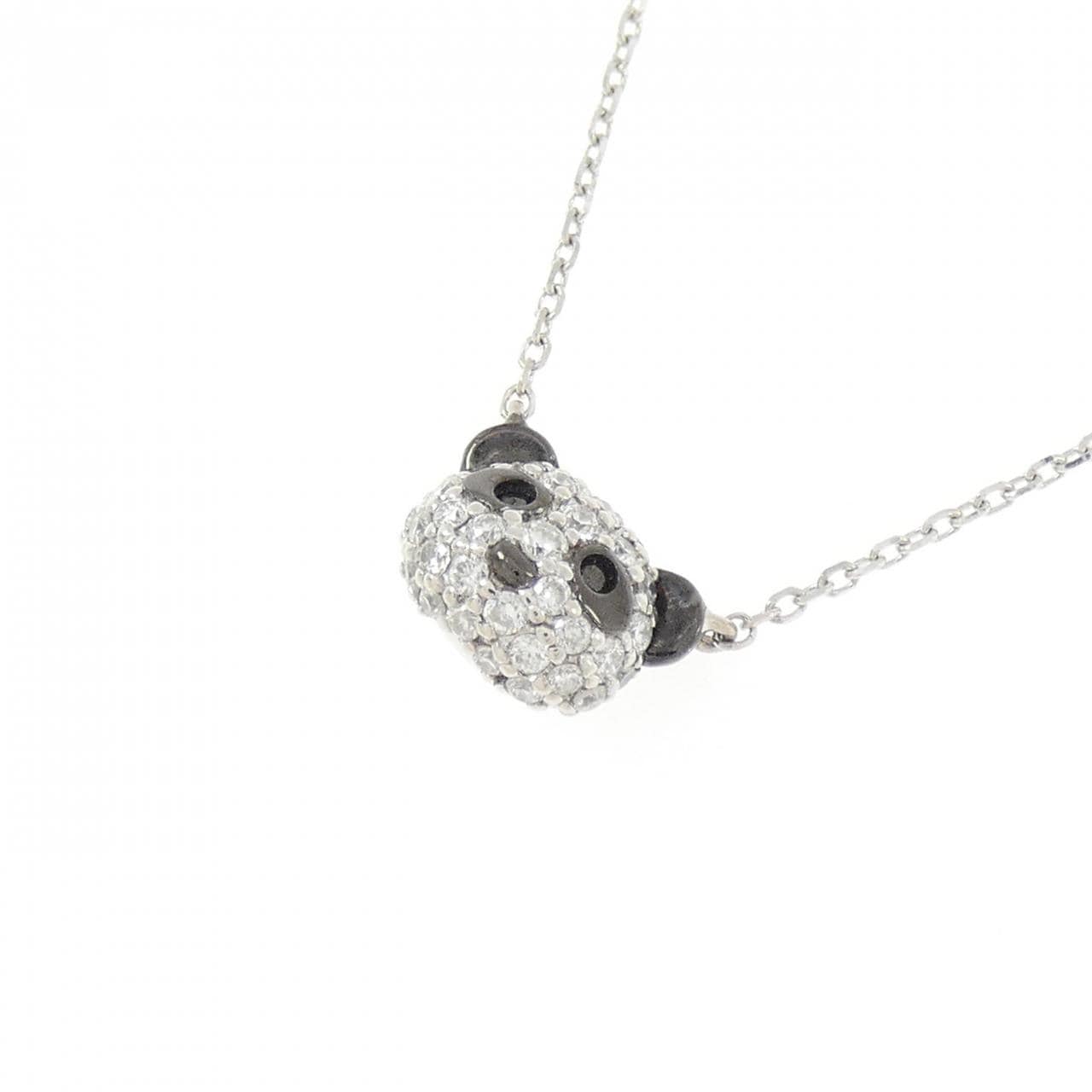 ポンテヴェキオ パンダ ダイヤモンド ネックレス 0.01CT