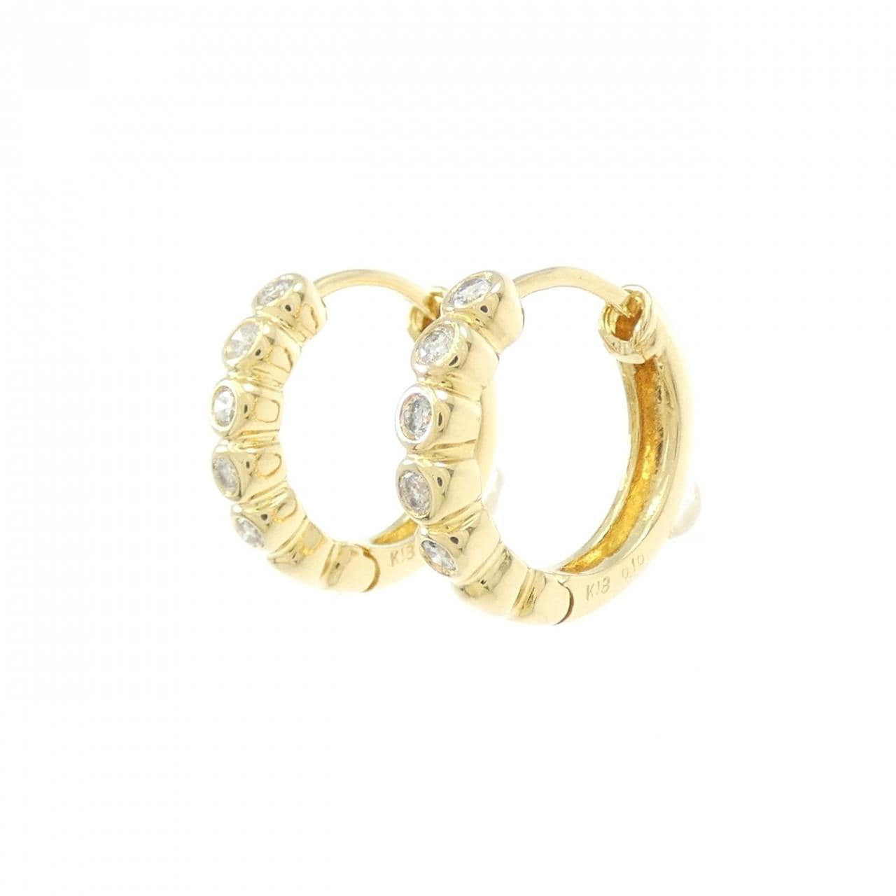K18YG ダイヤモンド ピアス 0.20CT