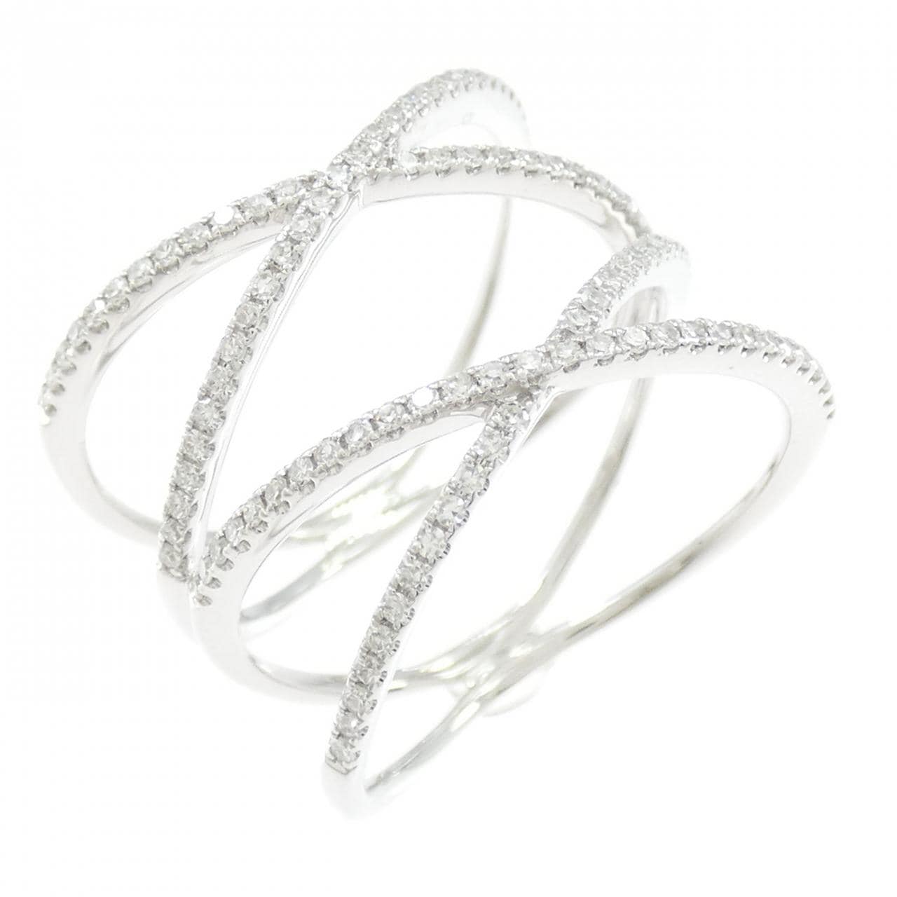 K14WG ダイヤモンド リング