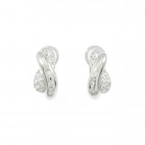 K18WG/PT900 ダイヤモンド ピアス/イヤリング 0.68CT