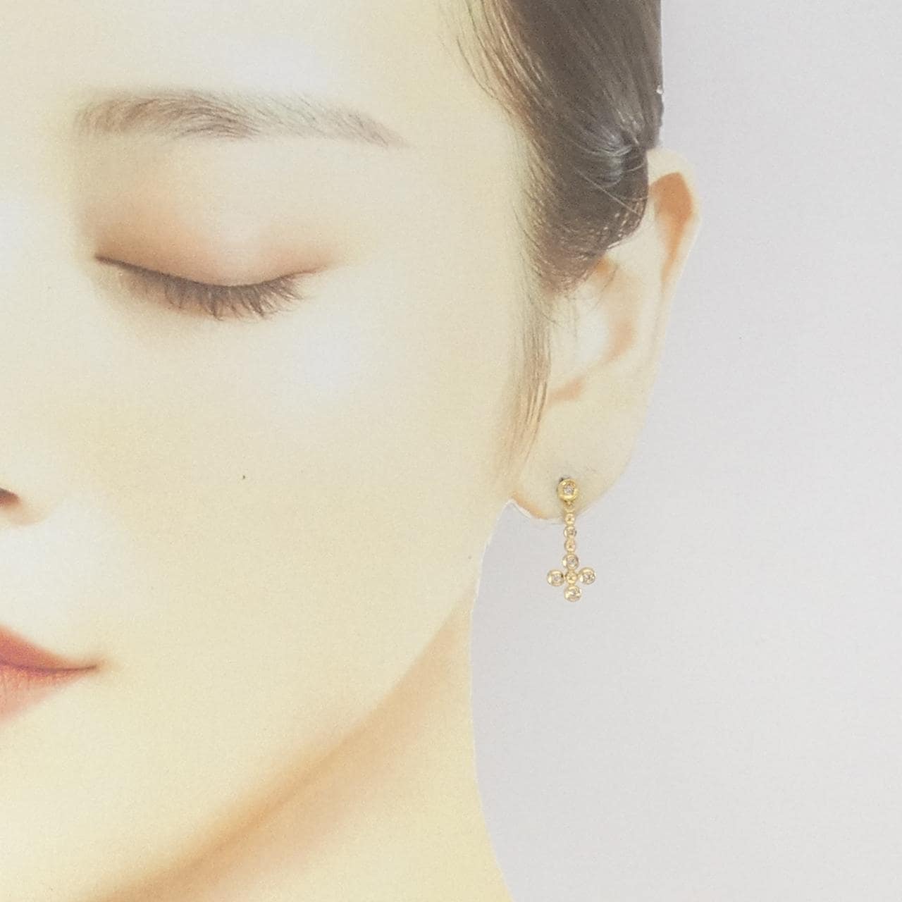 K18YG ダイヤモンド ピアス 0.20CT