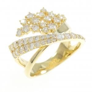 K18YG ダイヤモンド リング 1.03CT