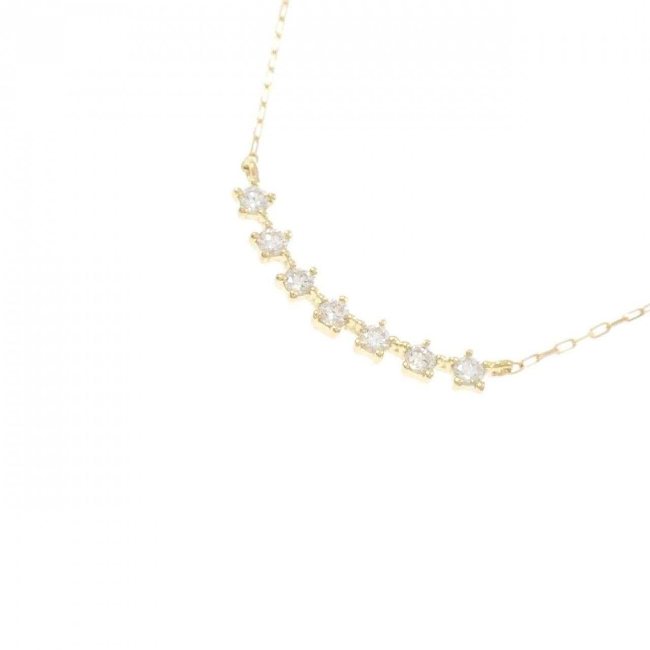[BRAND NEW] K18YG Diamond Necklace 0.08CT