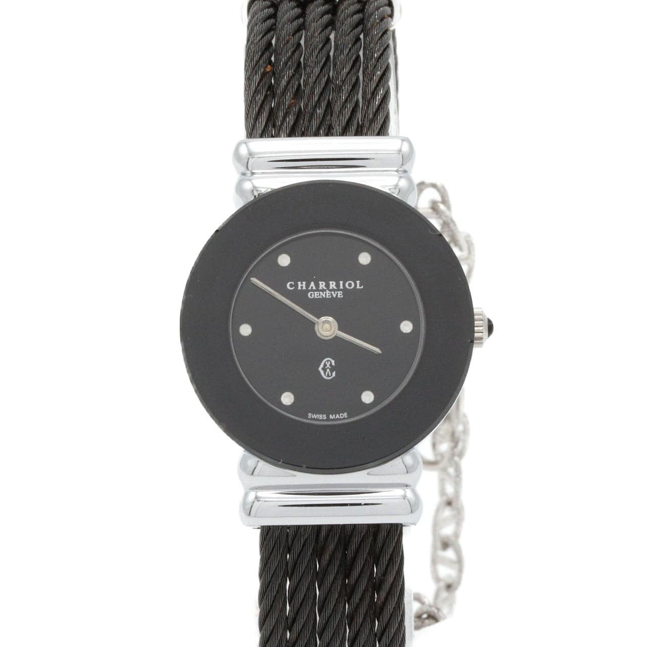 【ノーメンテナンス還元価格】フィリップシャリオール サントロペノワール･6P 028BN SS クォーツ