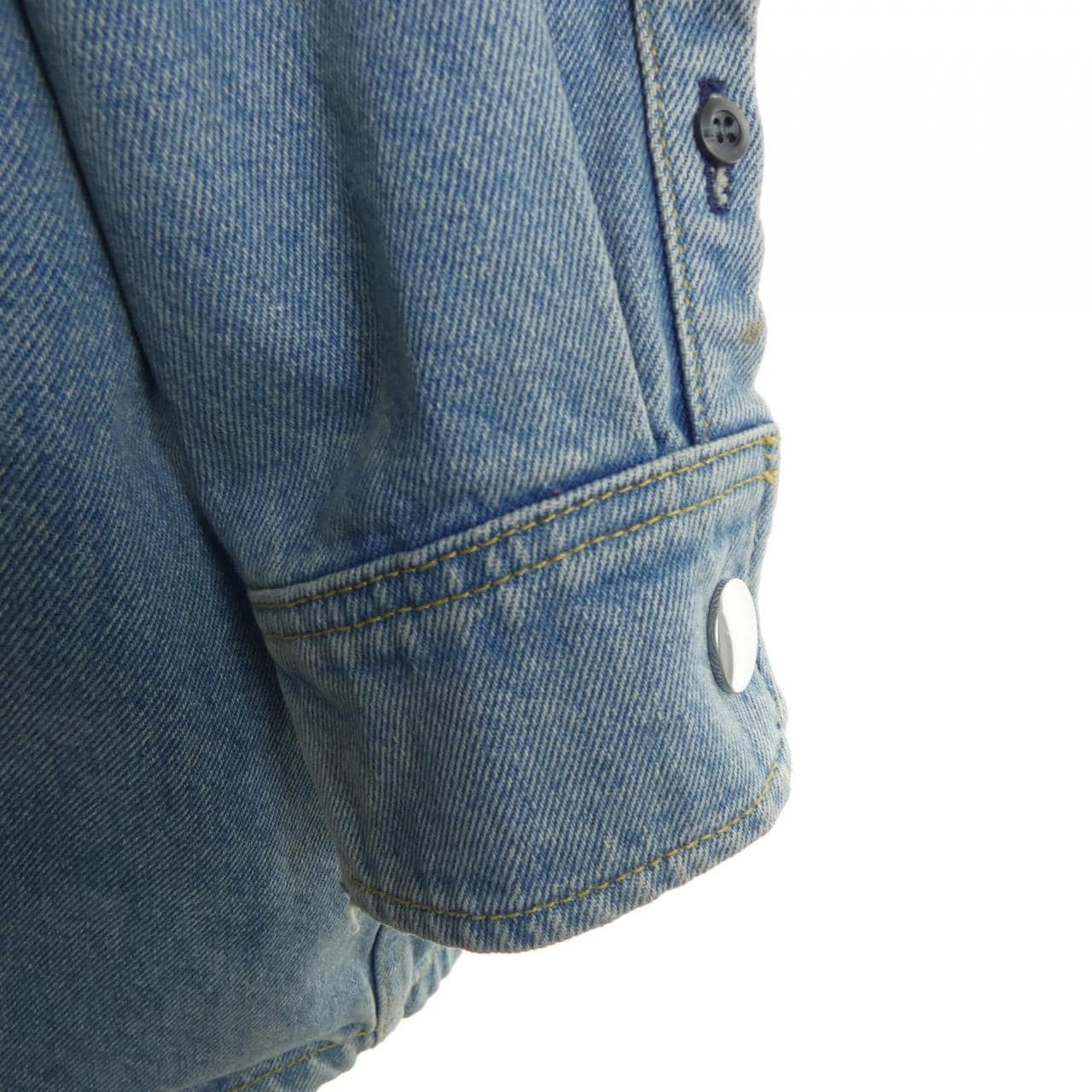 プラダ PRADA トライアングルロゴ オーバーサイズ オーガニックデニムシャツ GFC036 S212 1ZAB シャツ