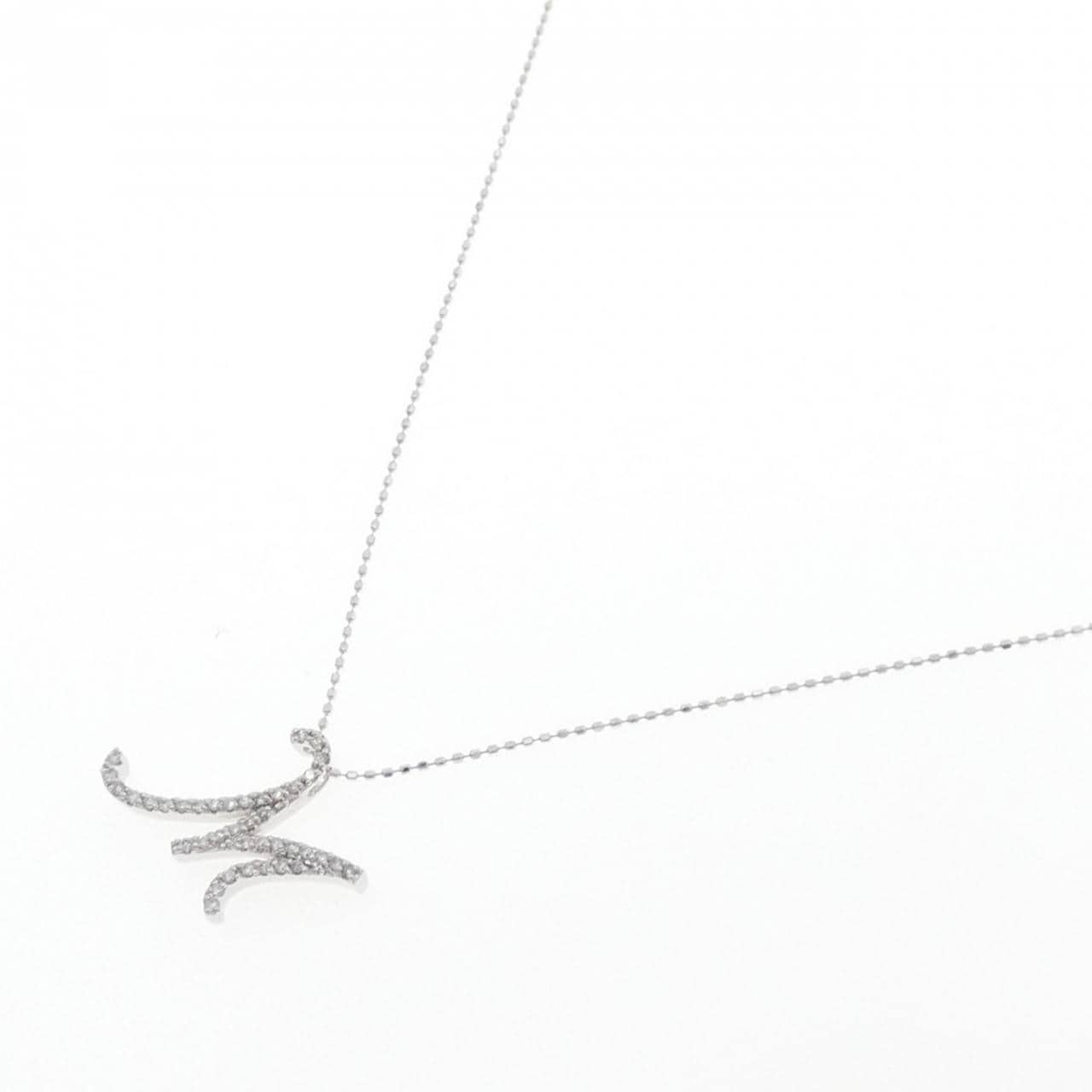 セイレーン　アズーロ イニシャル ネックレス 0.21CT