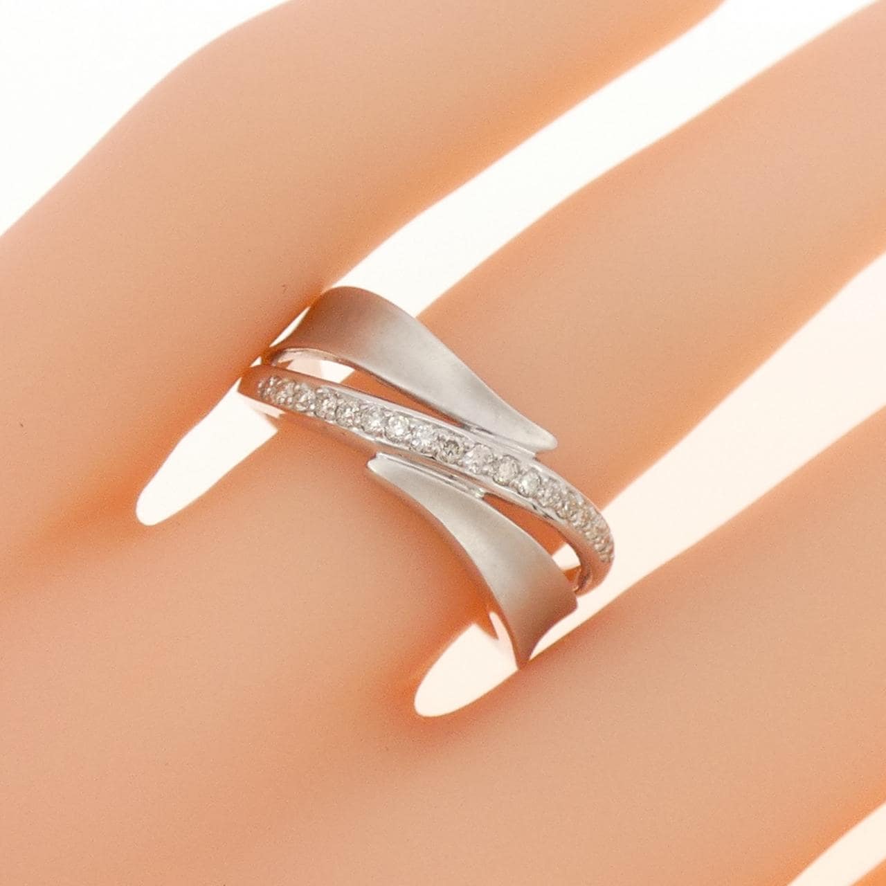 コメ兵｜K18WG ダイヤモンド リング 0.16CT｜ジュエリー｜リング