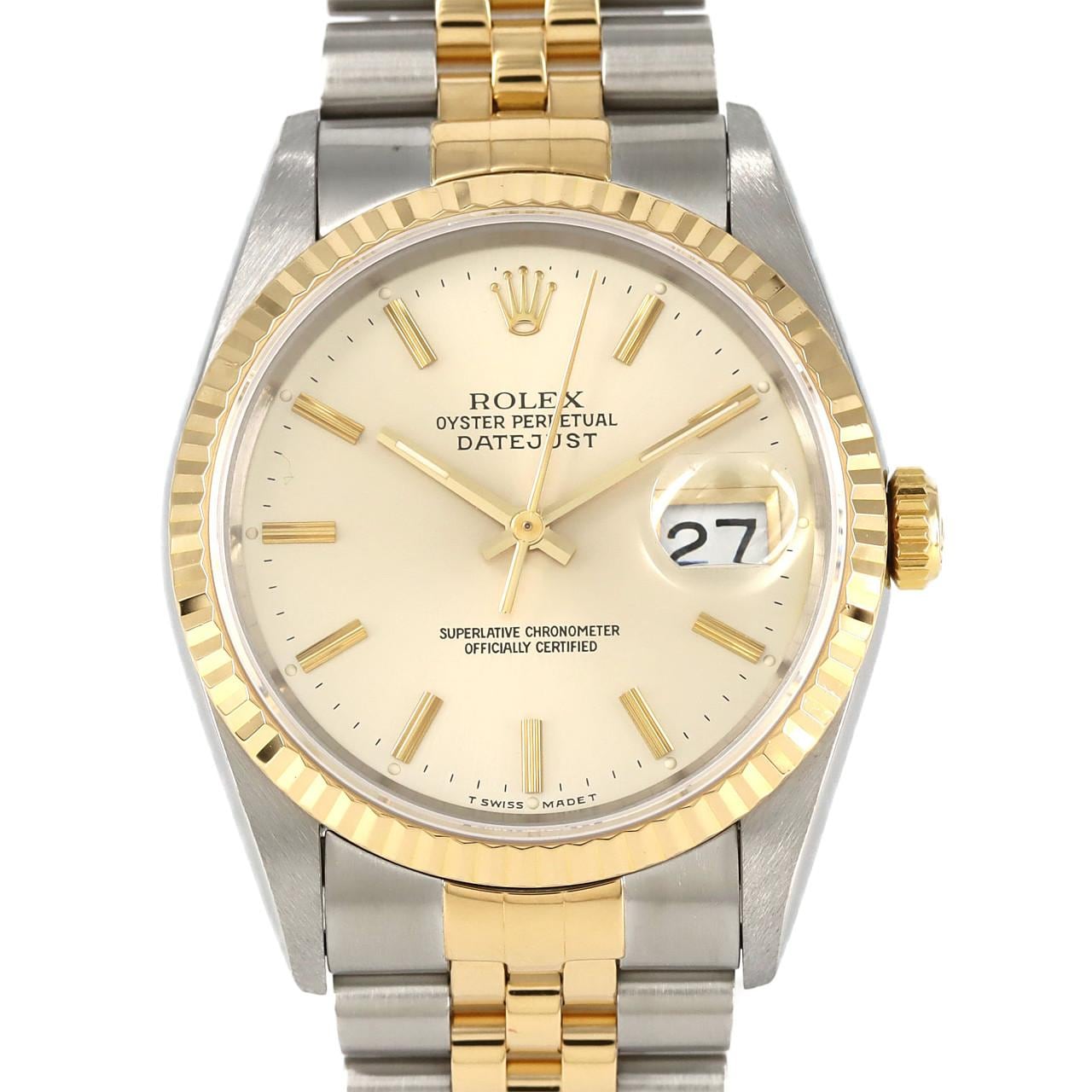 ROLEX Datejust 16233 SSxYG自動上弦S 編號